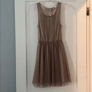 Beige sleeveless dress